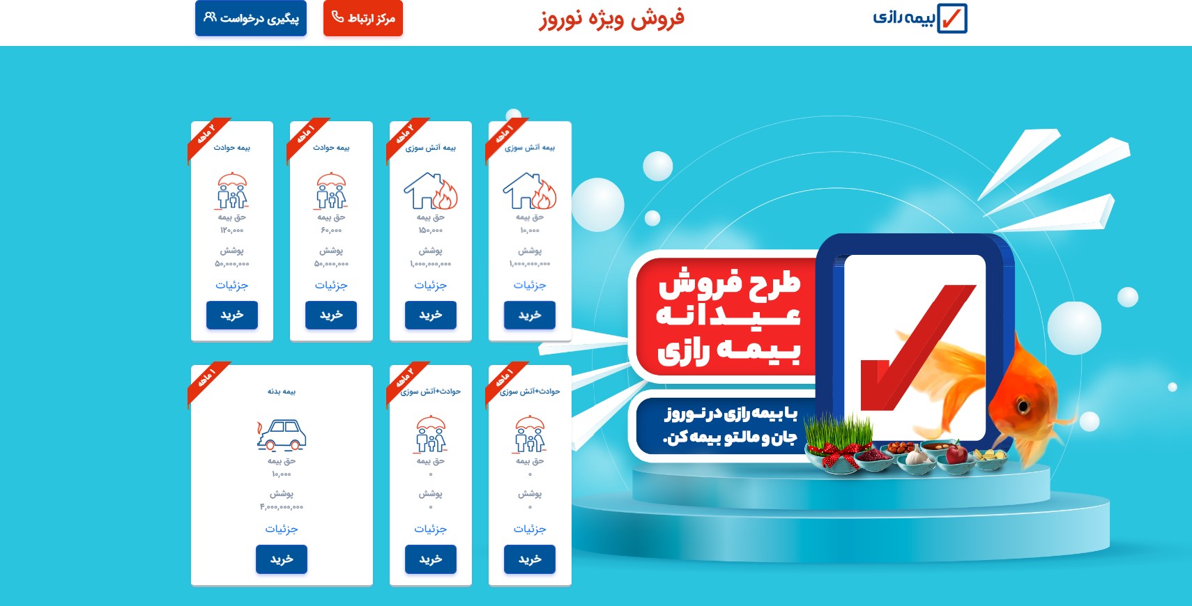 Sale of Nowruz insurance policies of Razi Insurance